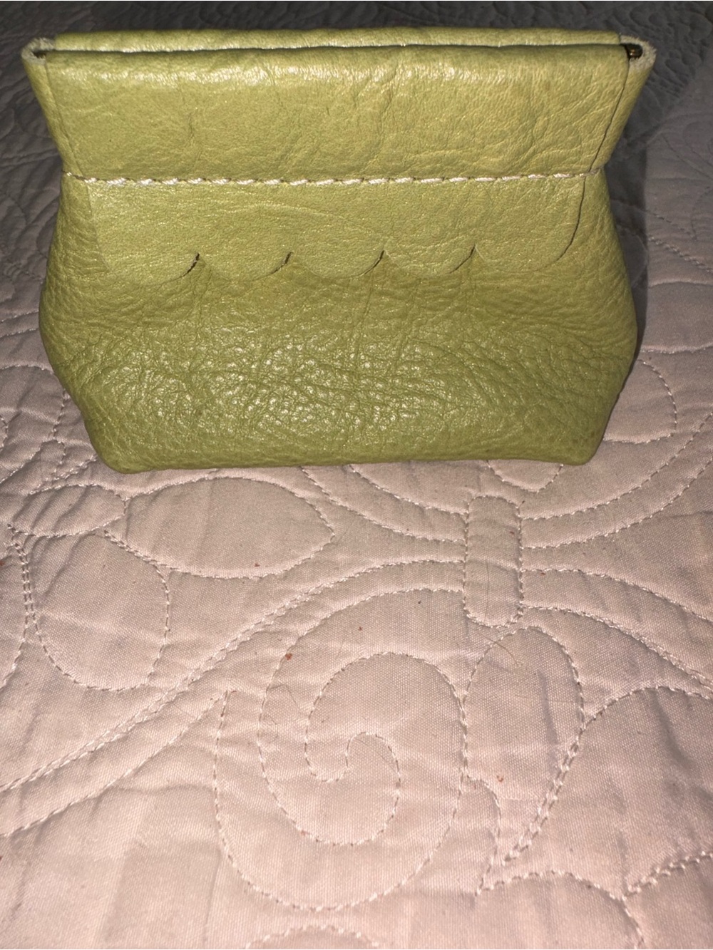 Portland Leather sugar snap penny pouch - Picture 2 of 5